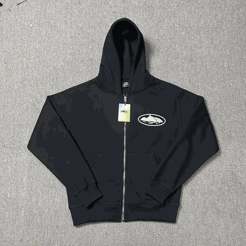 Corteiz Alcatraz Logo Zip Hoodie