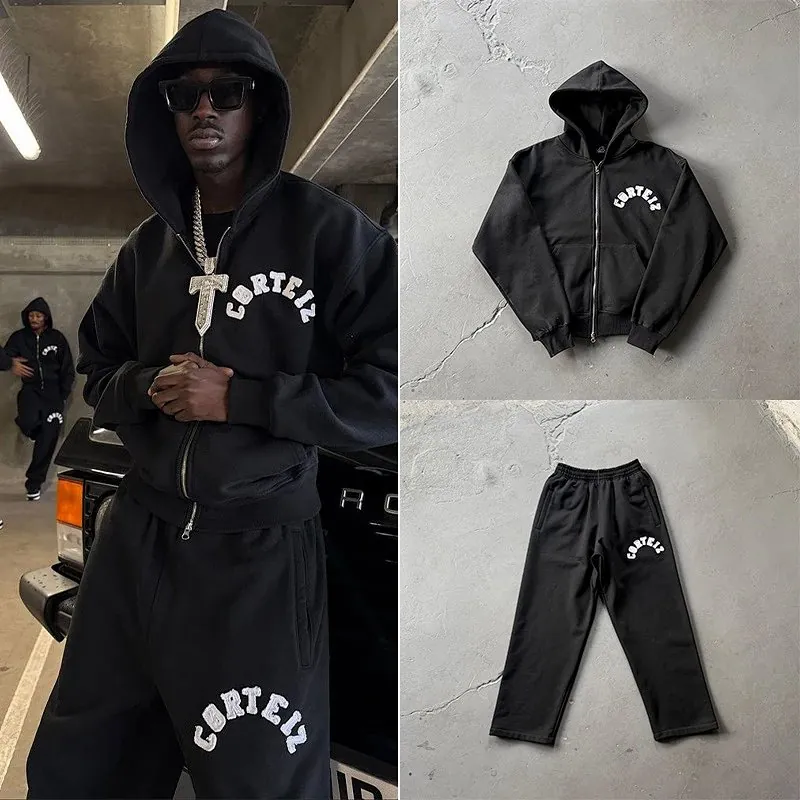 Corteiz Zip Hoodie Track Suit