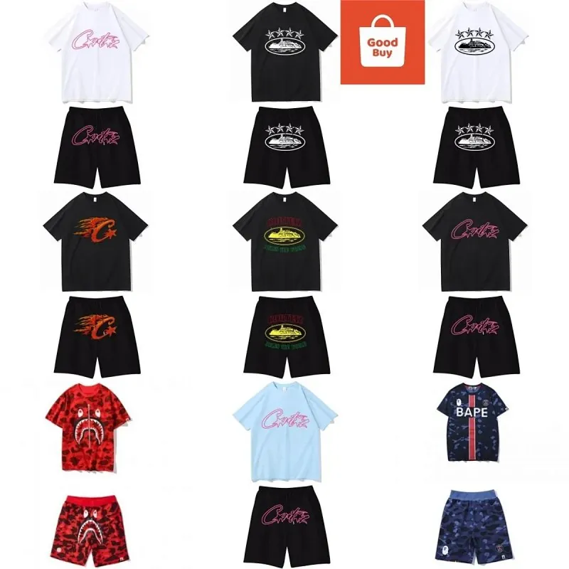 Corteiz Logo T-Shirt Shorts Set Collection
