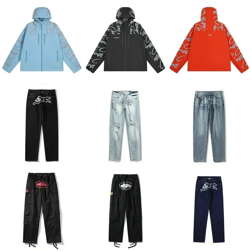 Corteiz Graphic Jacket Denim Jeans Collection