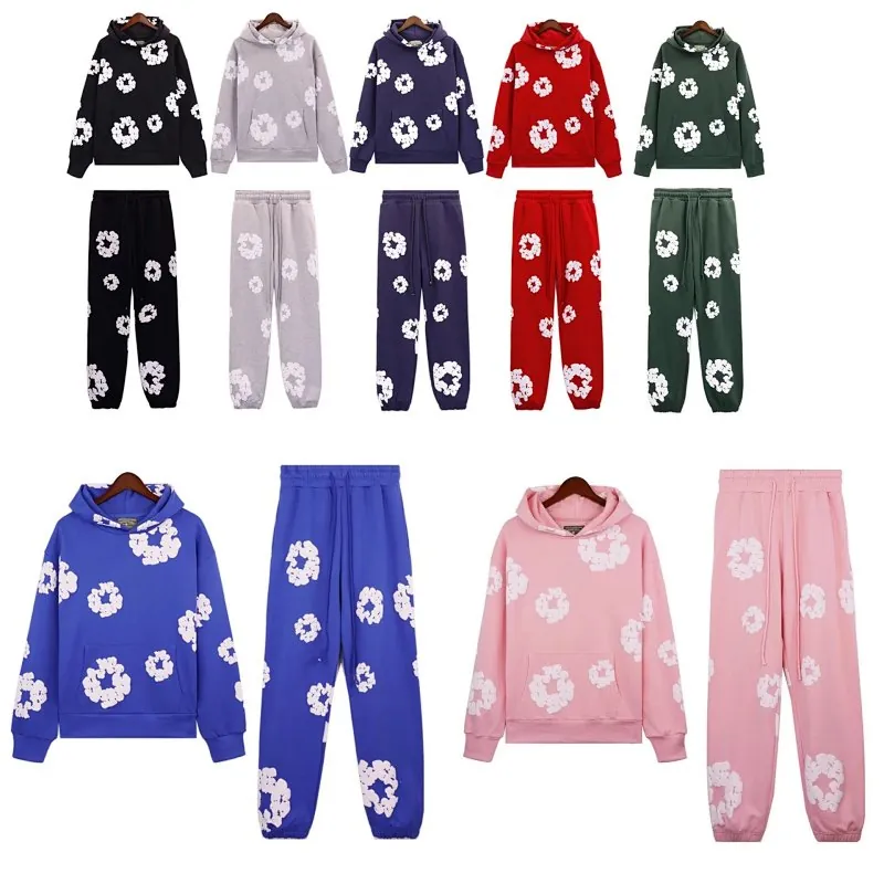 Denim Tears Cotton Wreath Hoodie Track Suit Collection