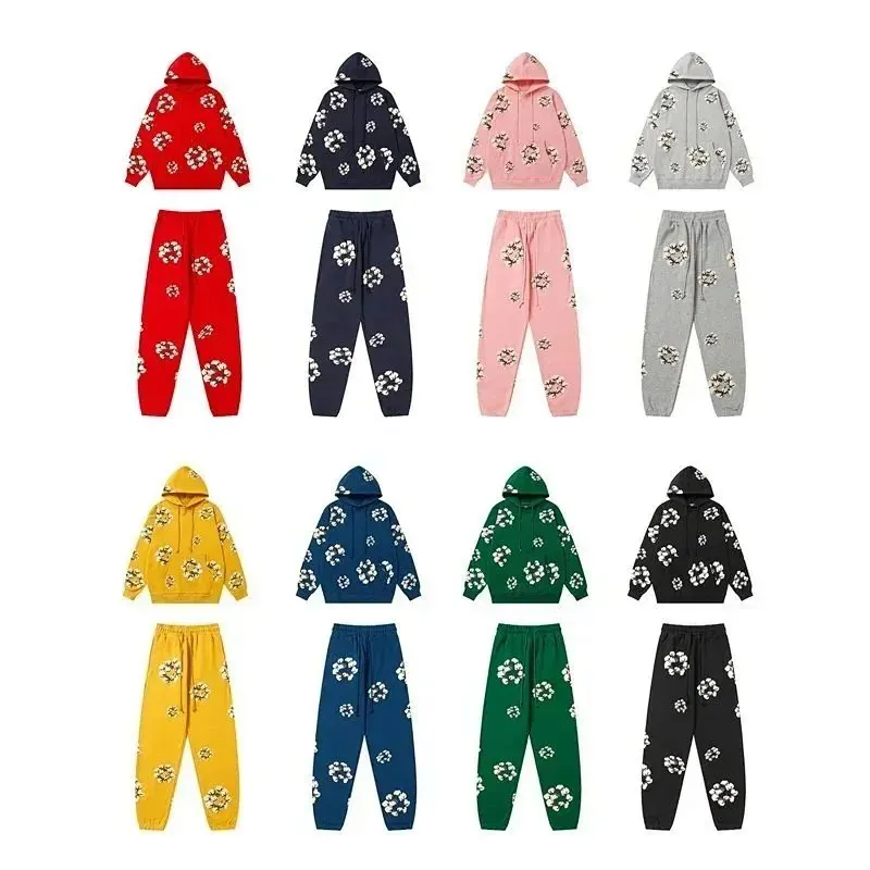 Denim Tears Cotton Wreath Hoodie Track Suit Collection