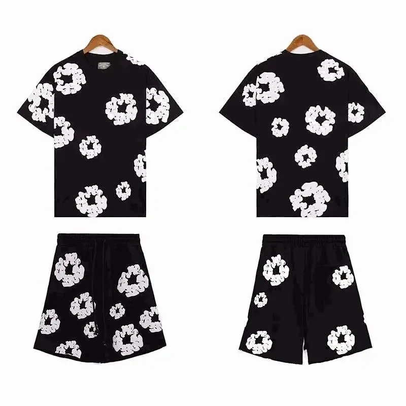 Denim Tears Cotton Wreath T-Shirt Shorts Set
