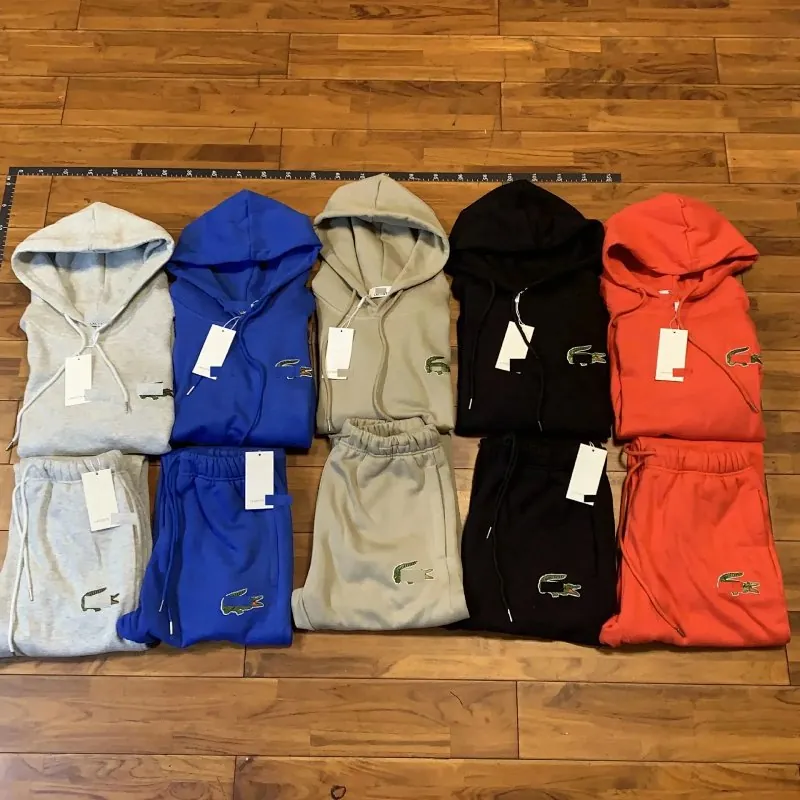 Lacoste Crocodile Logo Hoodie Tracksuit Collection