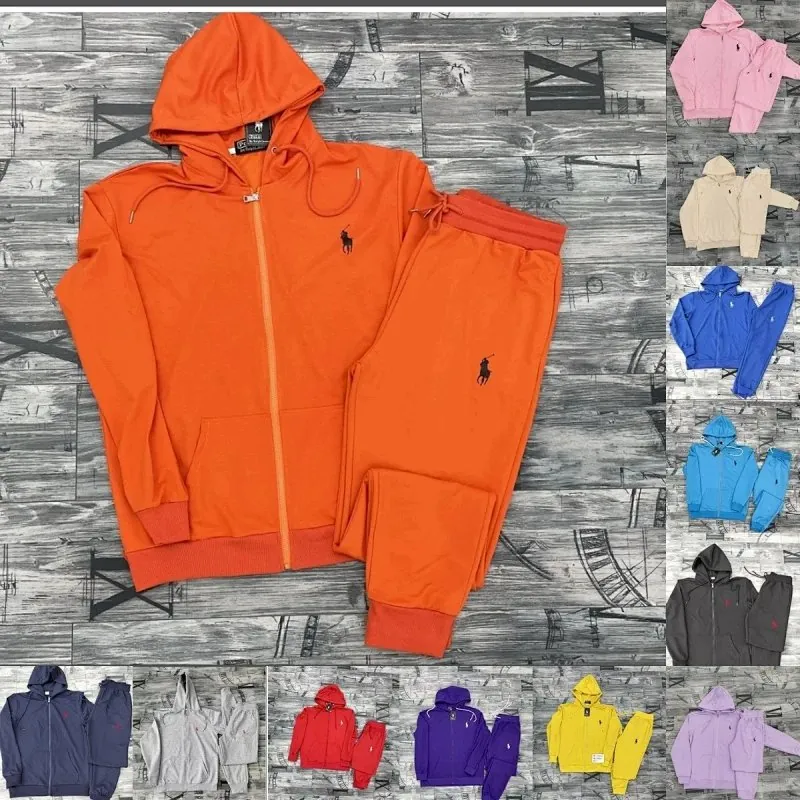 Ralph Lauren Zip Hoodie Track Suit Collection