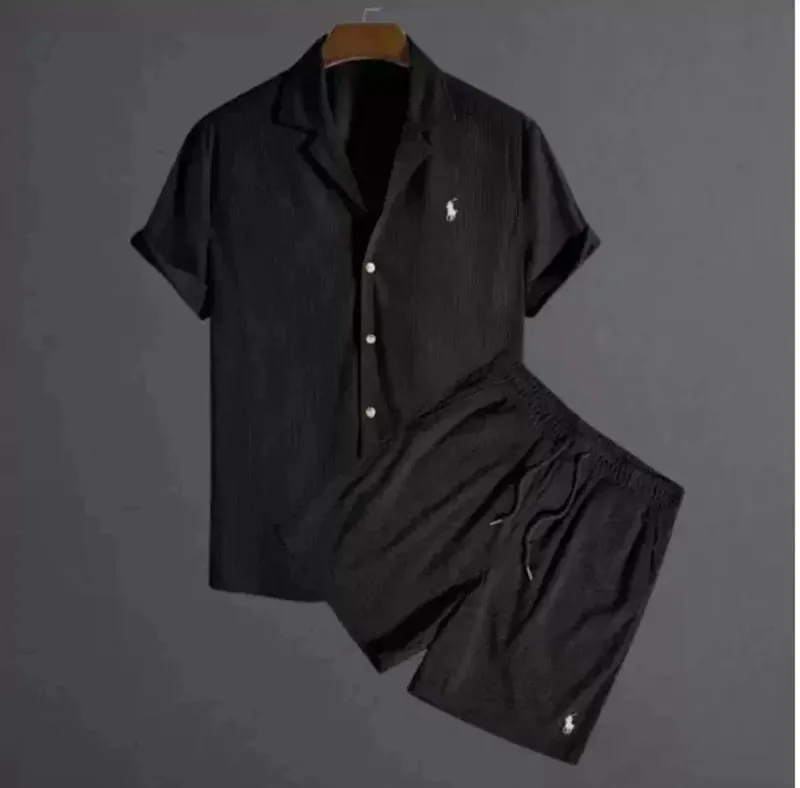 Ralph Lauren Pony Logo Shirt Shorts Set