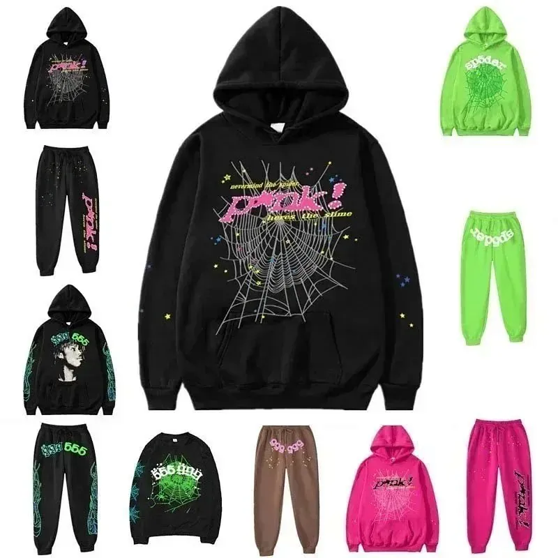 Sp5der Spider Web Print Hoodie Collection