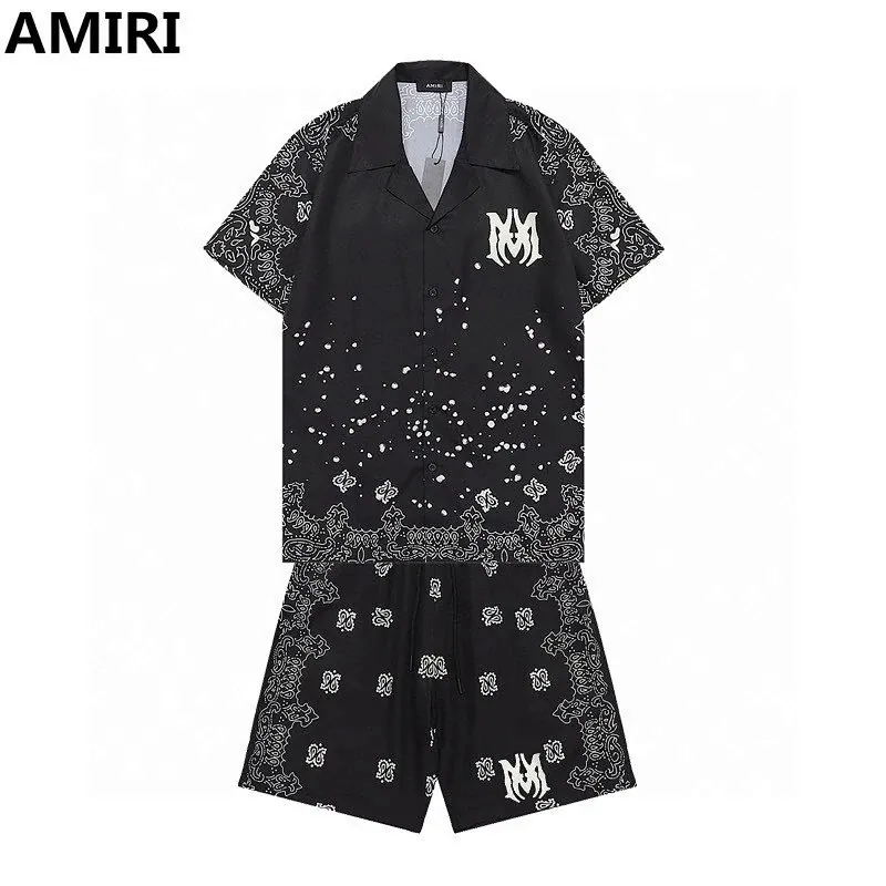 Amiri Bandana Print Shirt Shorts Set