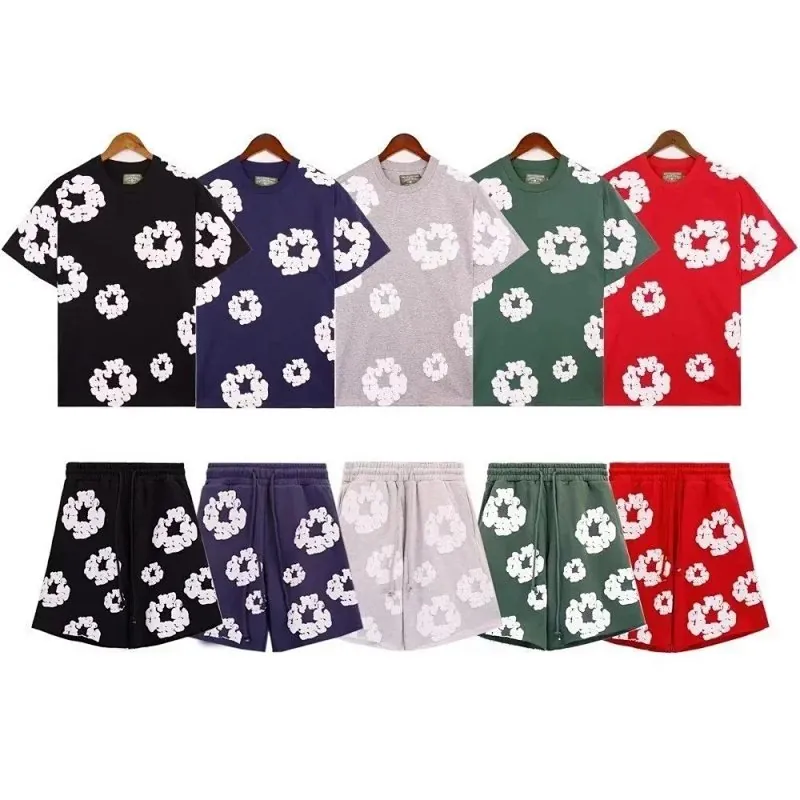 Denim Tears Cotton Wreath T-Shirt Shorts Set