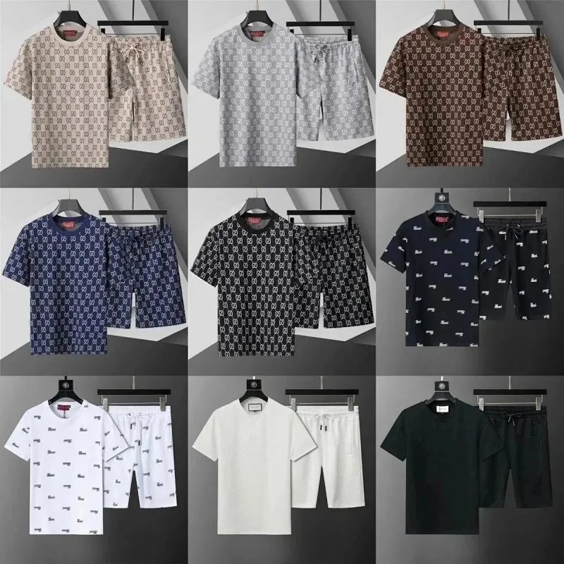 Gucci GG Monogram T-Shirt Shorts Set Collection