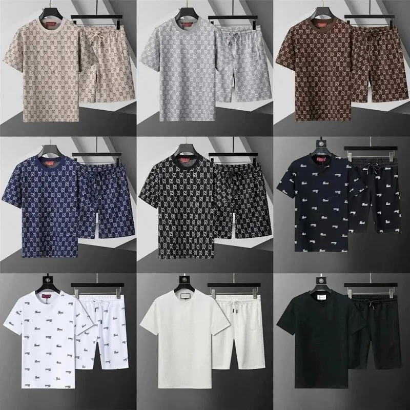 Gucci GG Monogram T-Shirt Shorts Set Collection