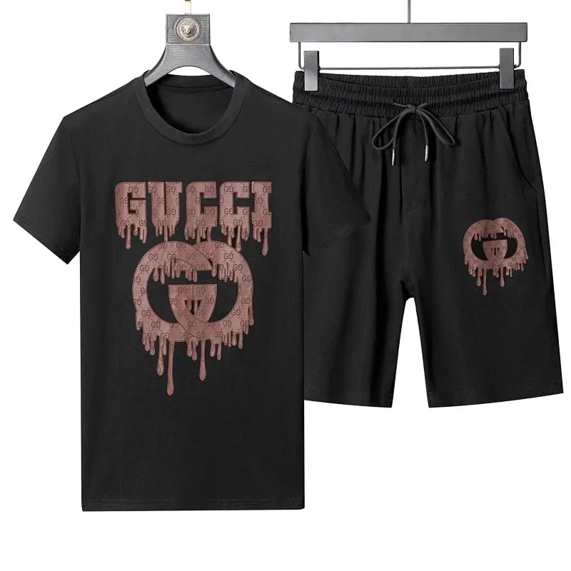 Gucci Drip Logo T-Shirt Shorts Set