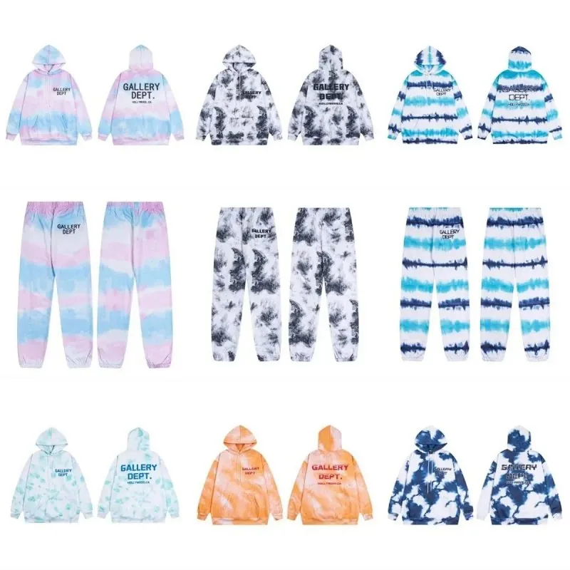 Gallery Dept Tie-Dye Hoodie Tracksuit Collection