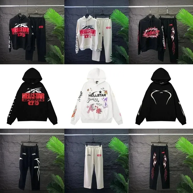 Hellstar Graphic Print Hoodie Tracksuit Collection