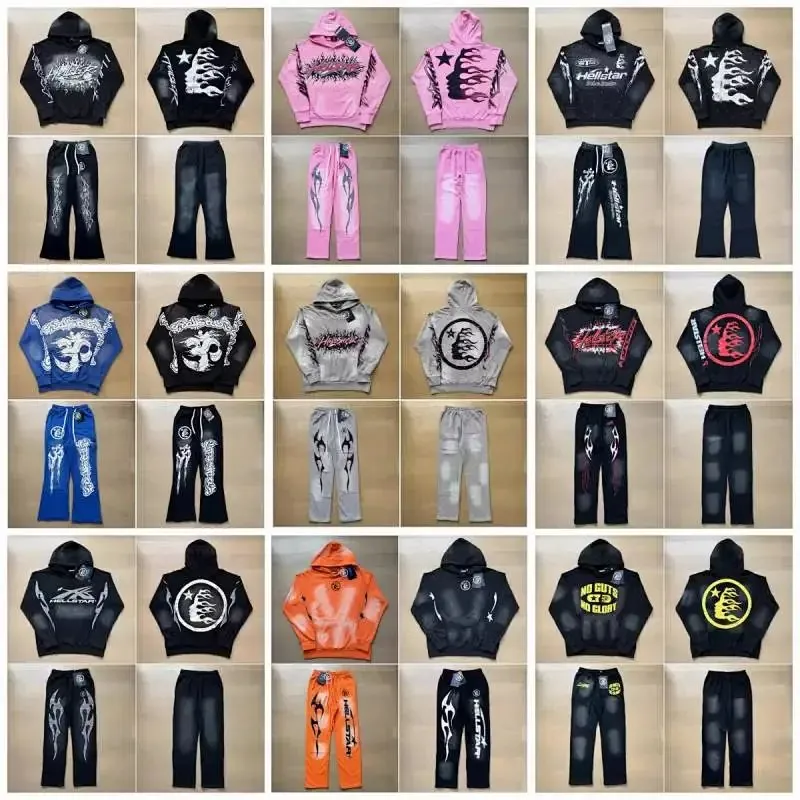 Hellstar Graphic Hoodie Jeans Set Collection