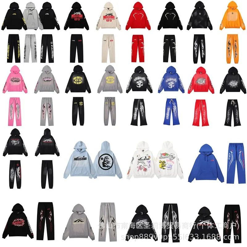 Hellstar Graphic Print Hoodie Tracksuit Collection