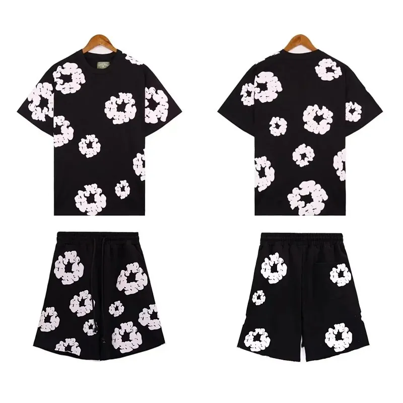 Denim Tears Cotton Wreath T-Shirt Shorts Set