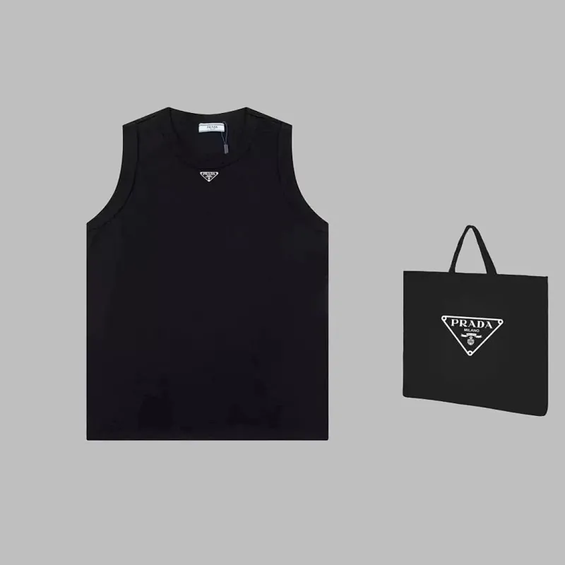 Prada Triangle Logo Knit Vest