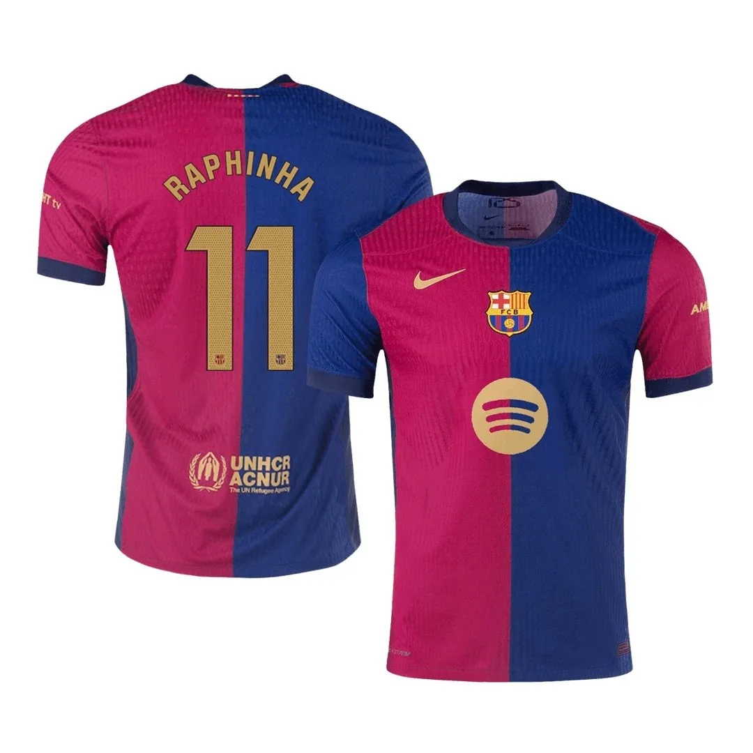Barcelona 2024/25 Home Jersey – Raphinha #11 (Player Version, No Sponsor)