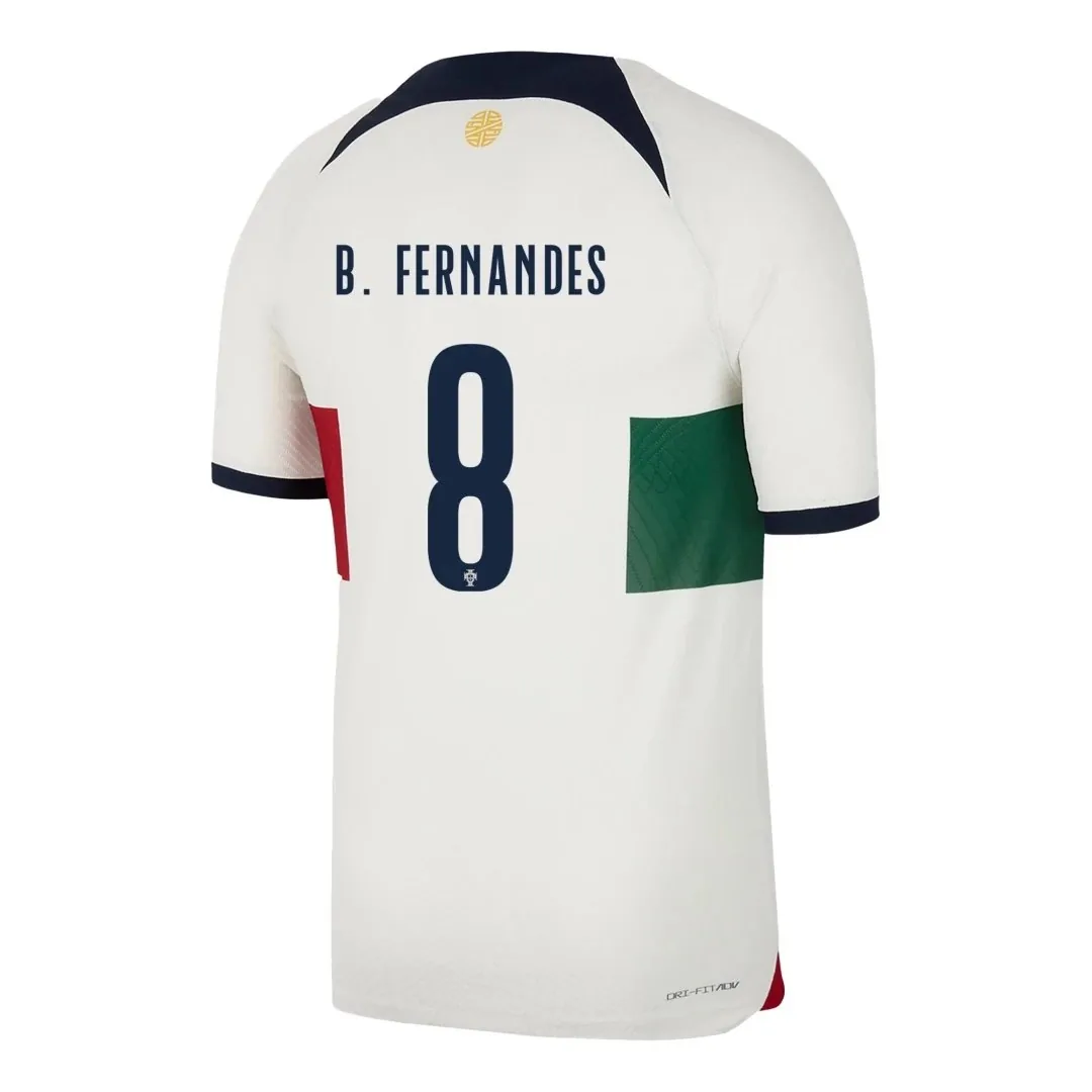 Portugal 2022 Away Jersey – Bruno Fernandes #8 (Player Version, Authentic)
