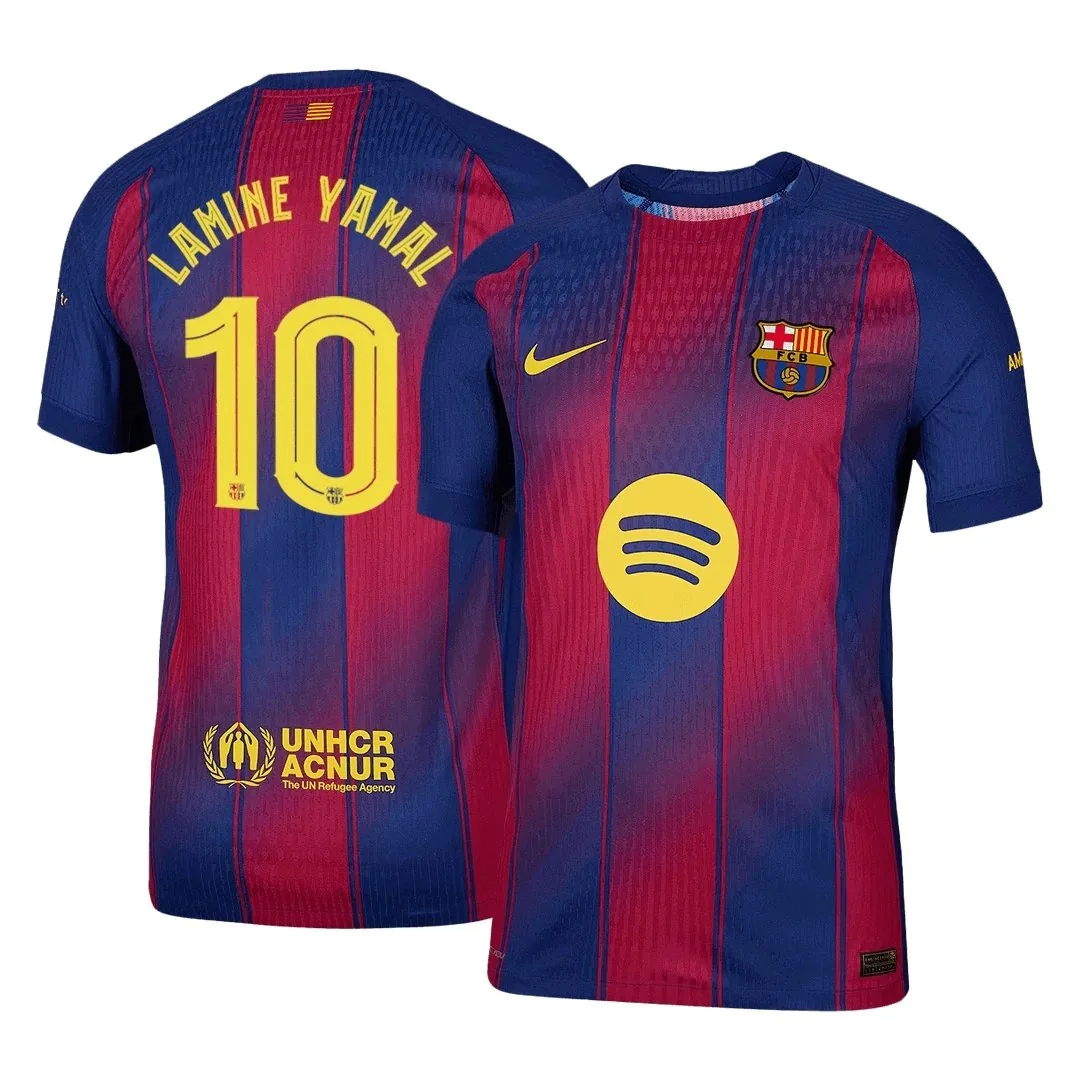 Barcelona 2025/26 Home Jersey – Lamine Yamal #10 (Player Version, UCL)