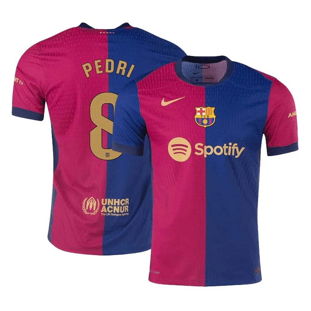 Barcelona 2024/25 Home Jersey – Pedri #8 (Player Version)