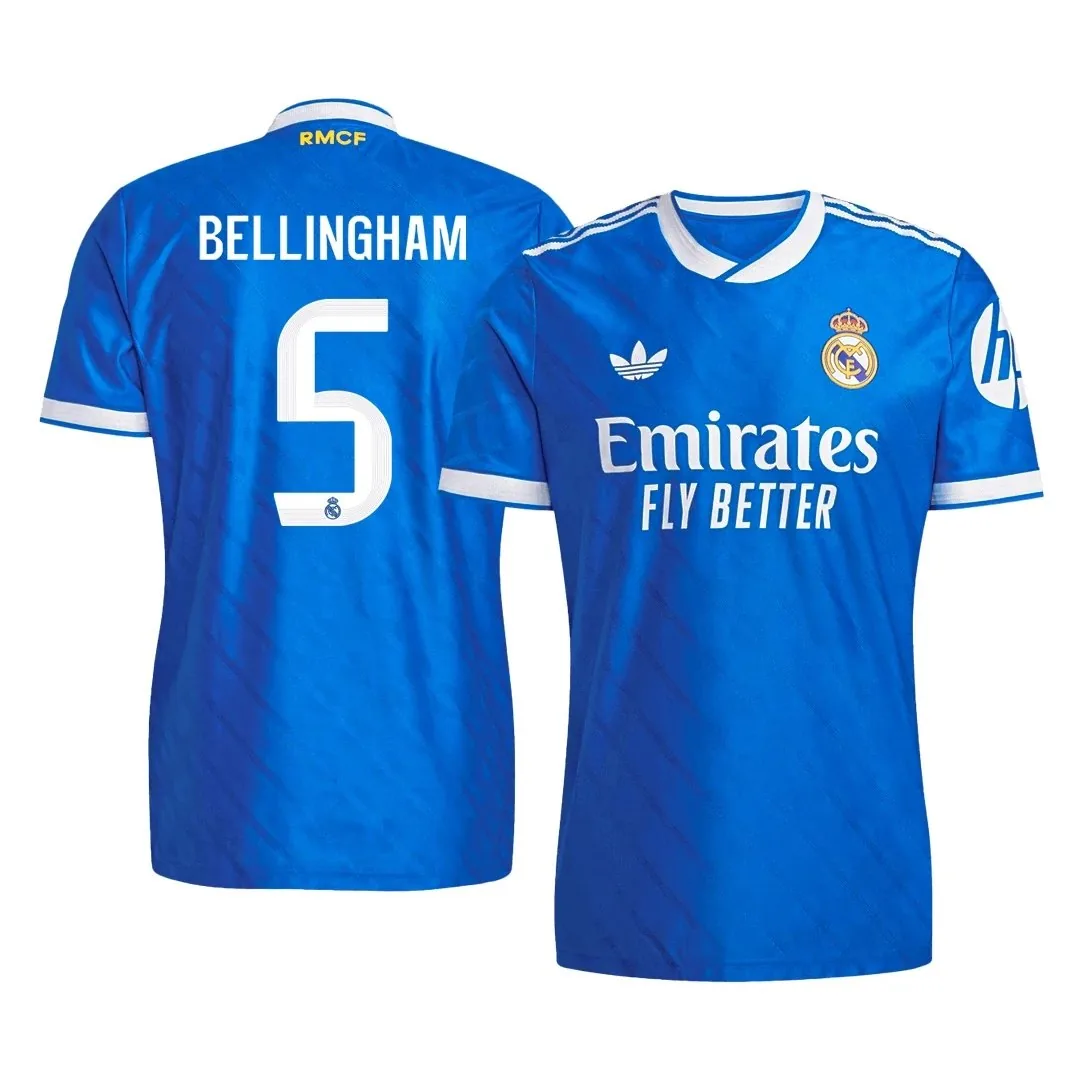 Real Madrid 2025/26 Third Away Jersey – Bellingham #5 (Player Version)