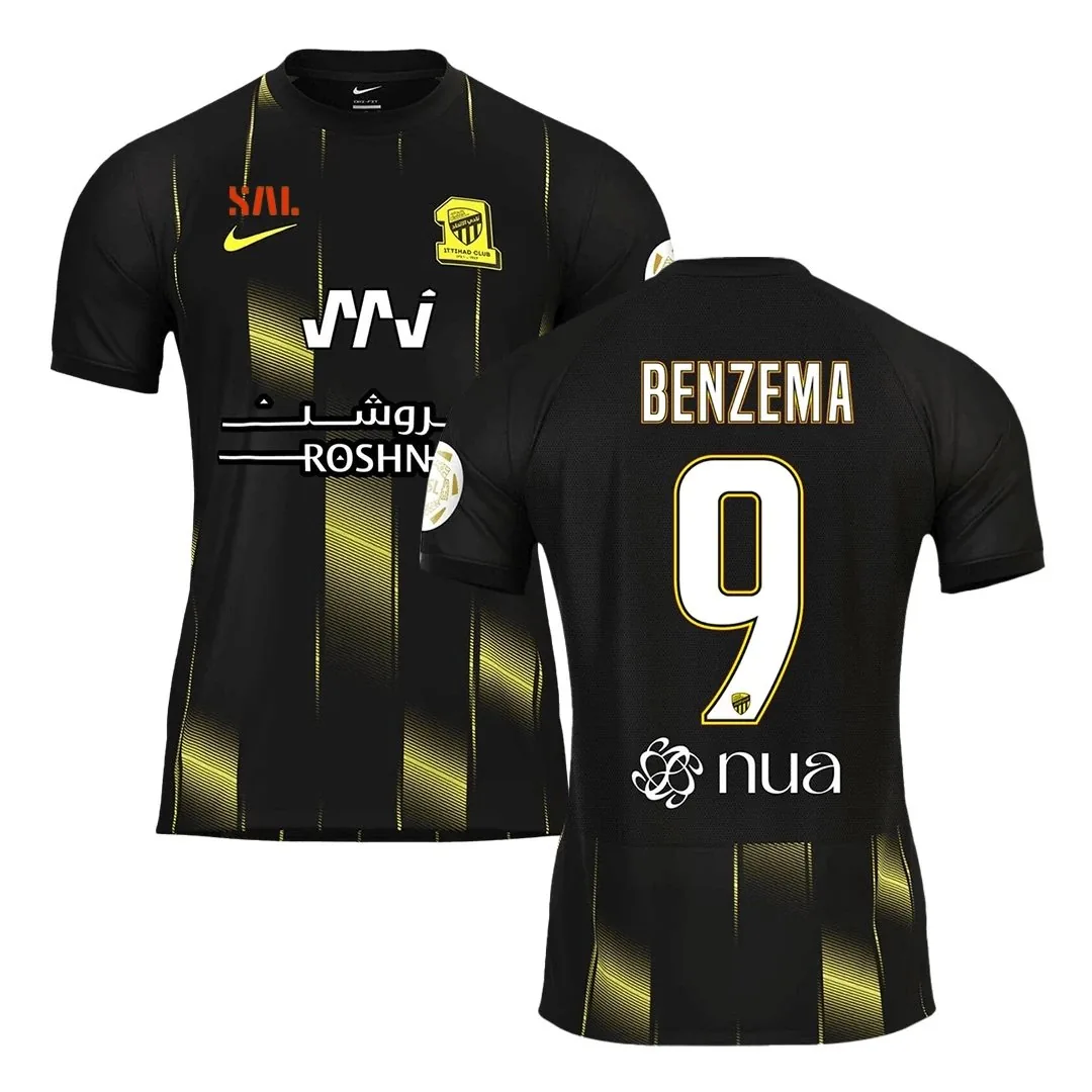 Al Ittihad 2023/24 Saudi Third Away Jersey – Benzema #9