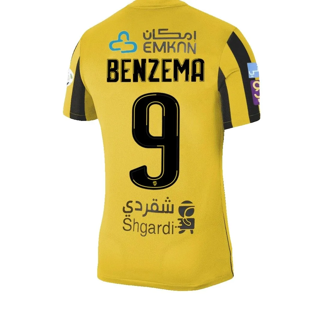 Al Ittihad 2022/23 Saudi Home Jersey – Benzema #9
