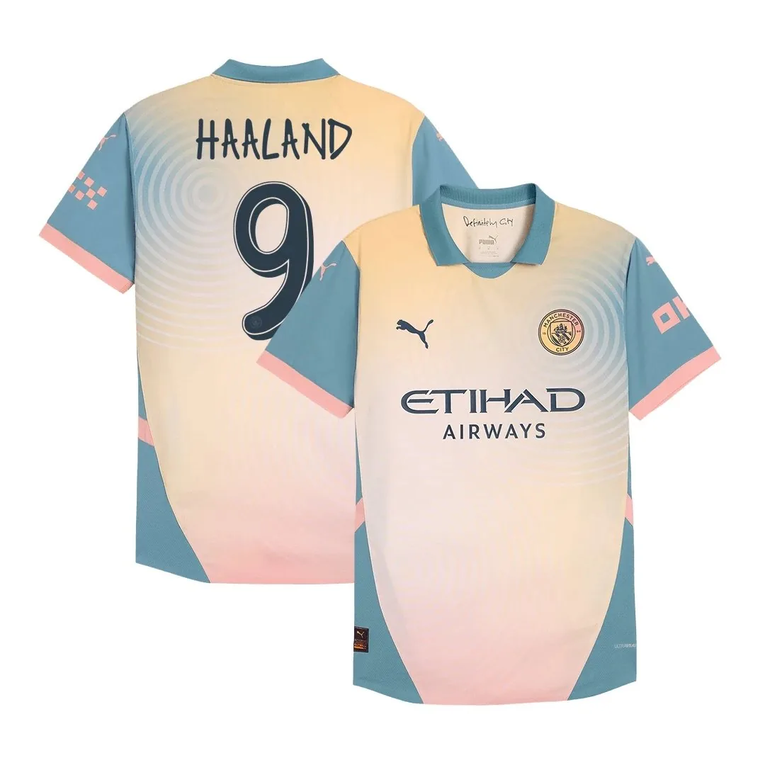 Manchester City 2024/25 Fourth Away Jersey – Haaland #9 (Player Version)