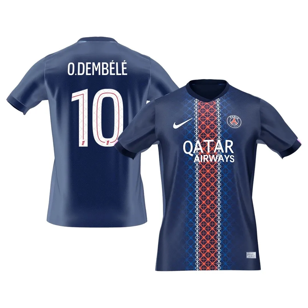 Paris Saint-Germain 2025/26 PSG Home Jersey – Dembele #10