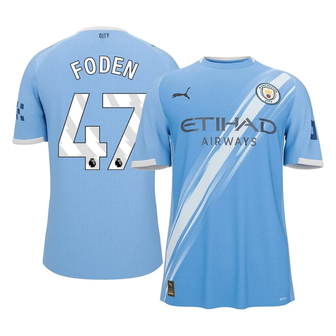 Manchester City 2025/26 Home Jersey – Foden #47