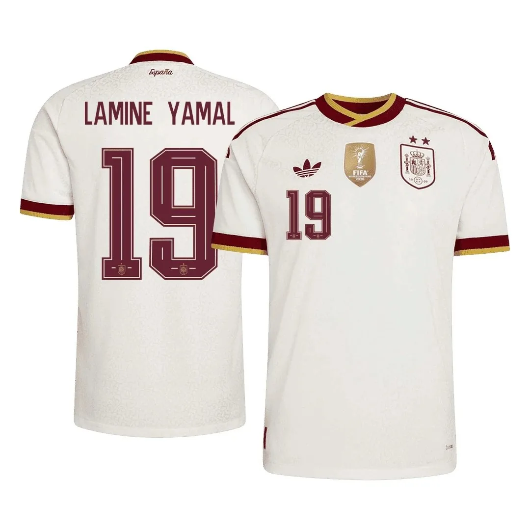 Spain 2026 Away Jersey – Lamine Yamal #19 (Champion Edition)