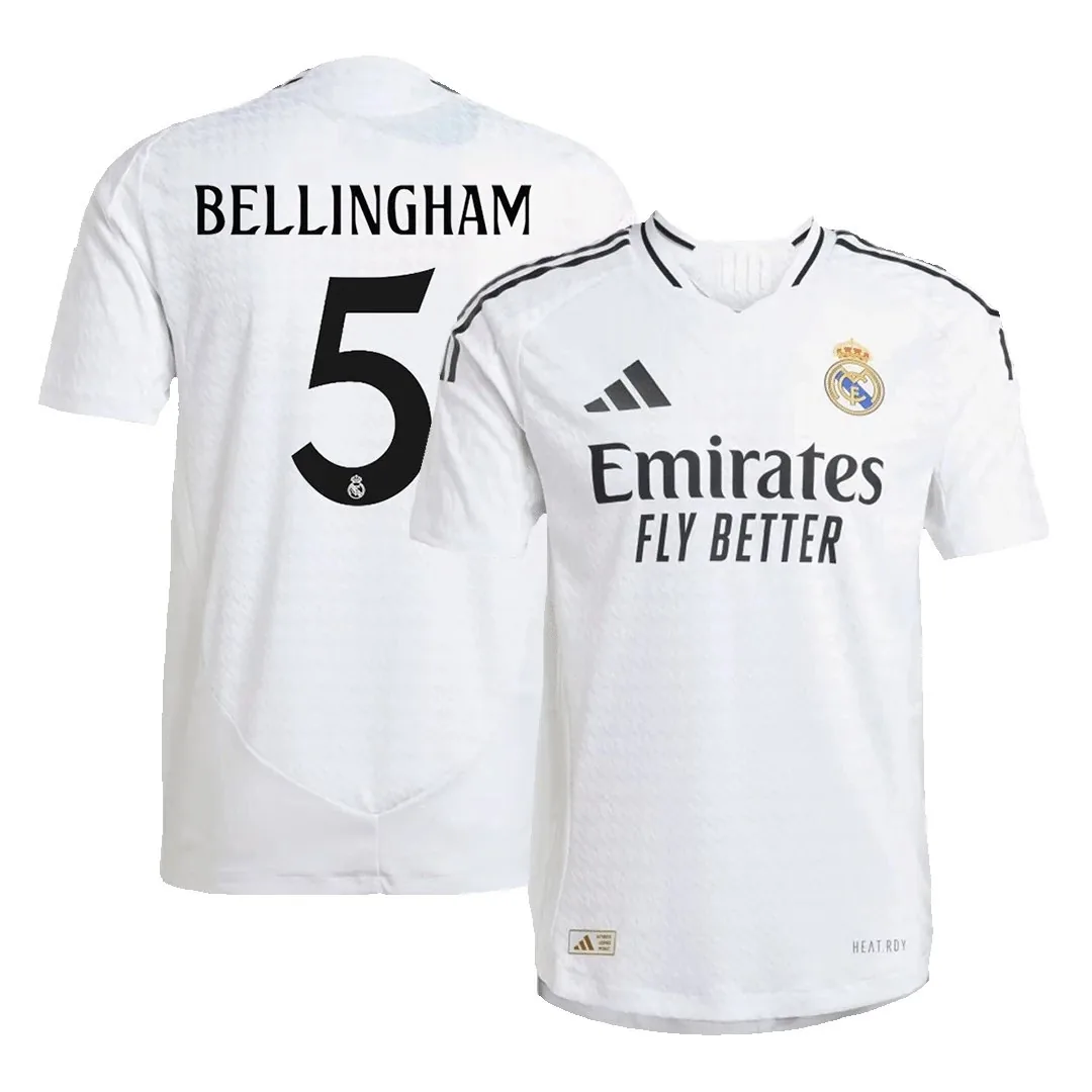 Real Madrid 2024/25 Home Jersey – Bellingham #5 (Player Version)
