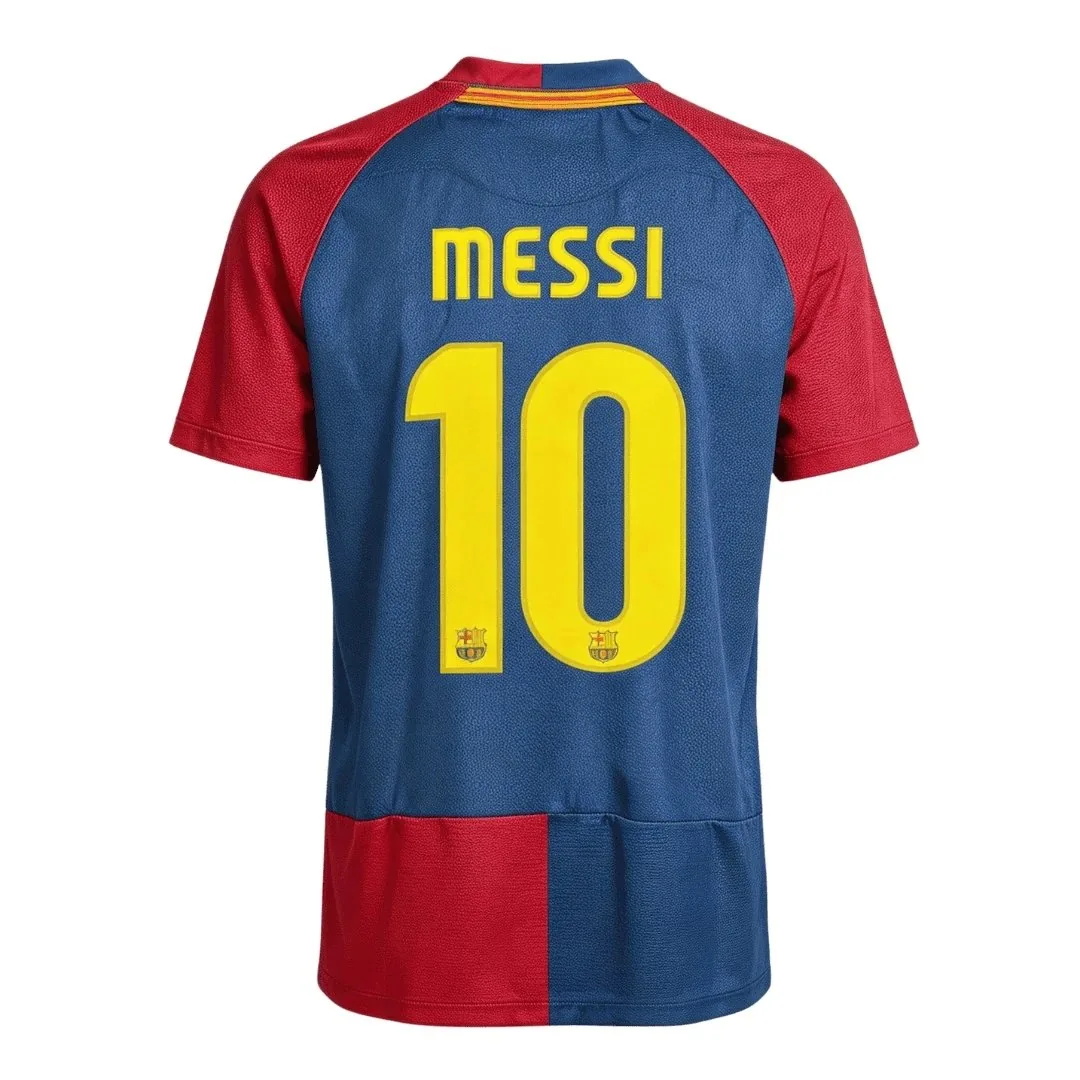Barcelona 2008/09 Home Jersey – Messi #10 (UCL)