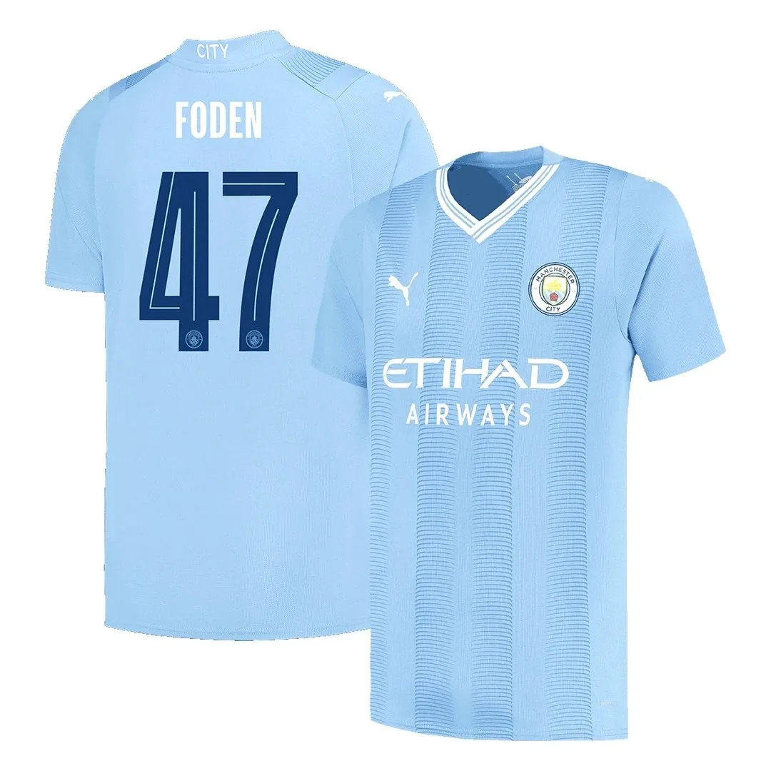Manchester City 2023/24 Home Jersey – Foden #47