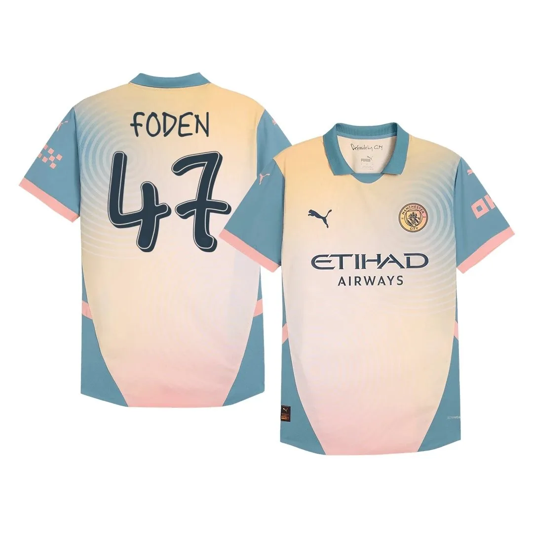 Manchester City 2024/25 Fourth Away Jersey – Foden #47 (Player Version)