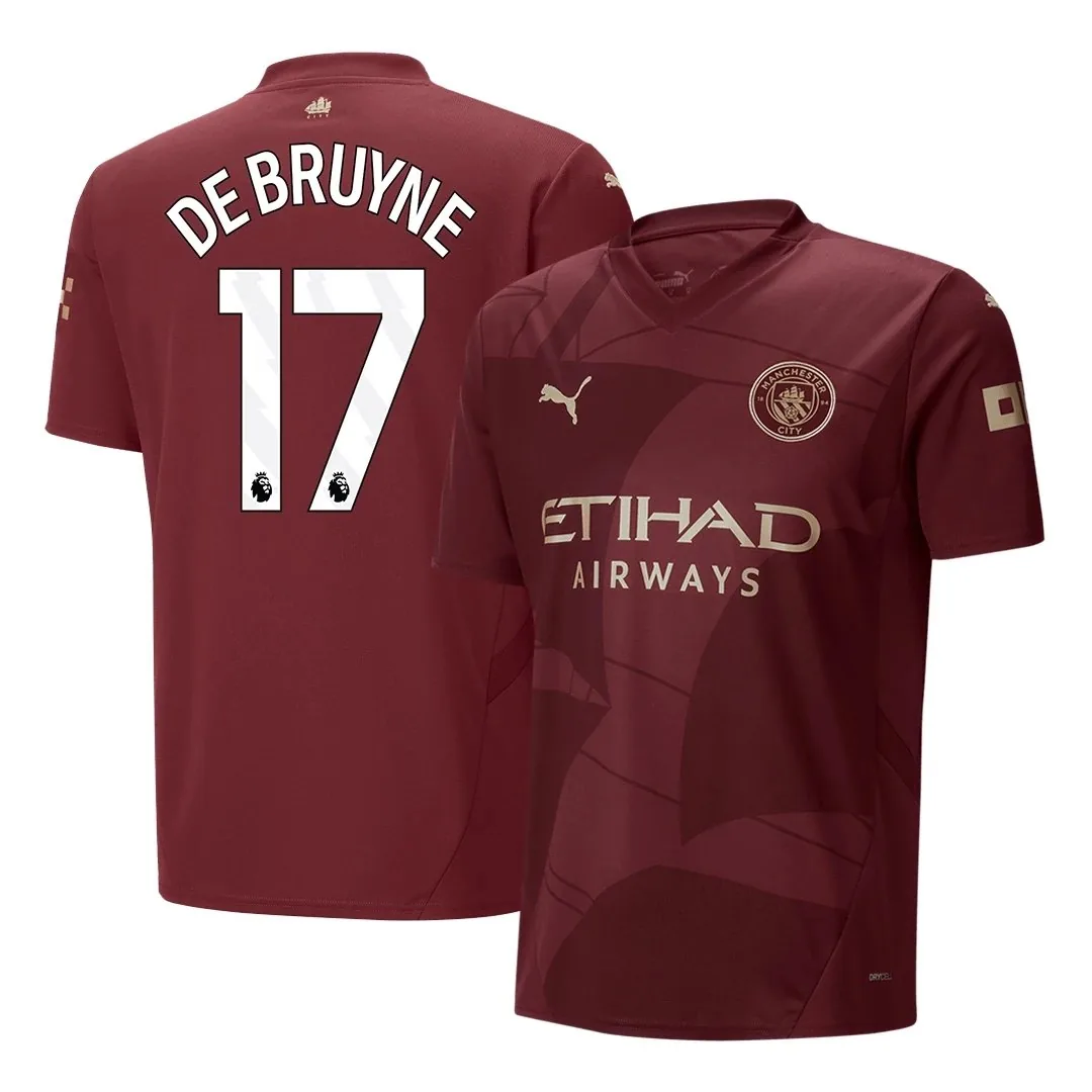 Manchester City 2024/25 Third Away Jersey – De Bruyne #17