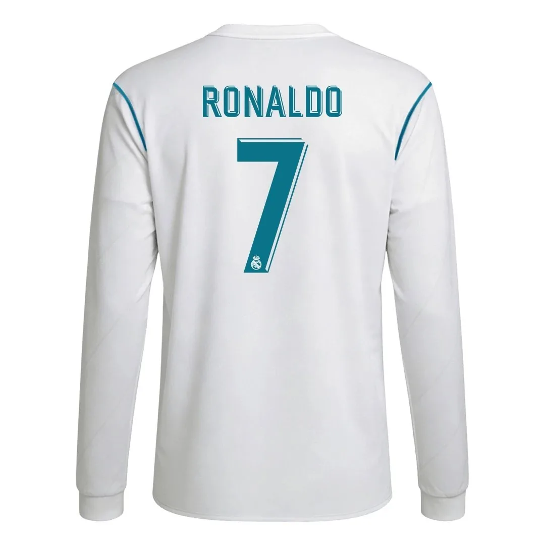 Real Madrid 2017/18 Home Jersey – Ronaldo #7 (Long Sleeve)