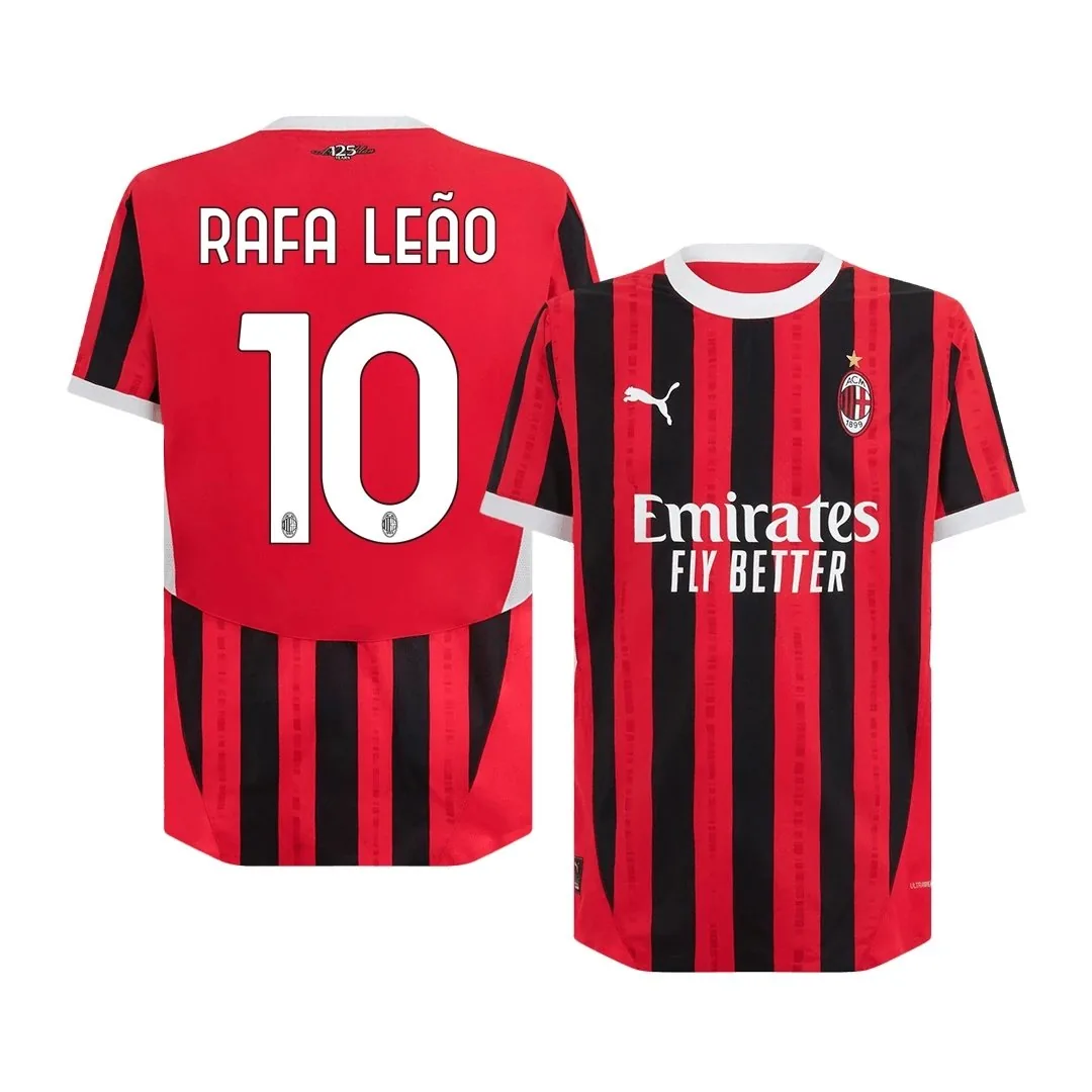 AC Milan 2024/25 Home Jersey – Leao #10 (Player Version, Authentic)