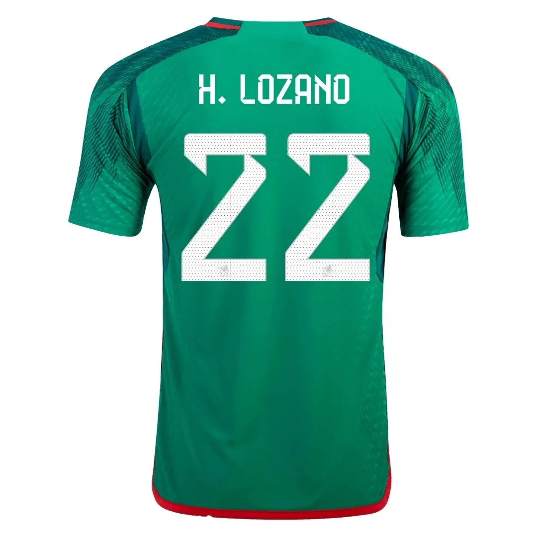 Mexico 2022 Home Jersey – Lozano #22 (Player Version, Authentic)