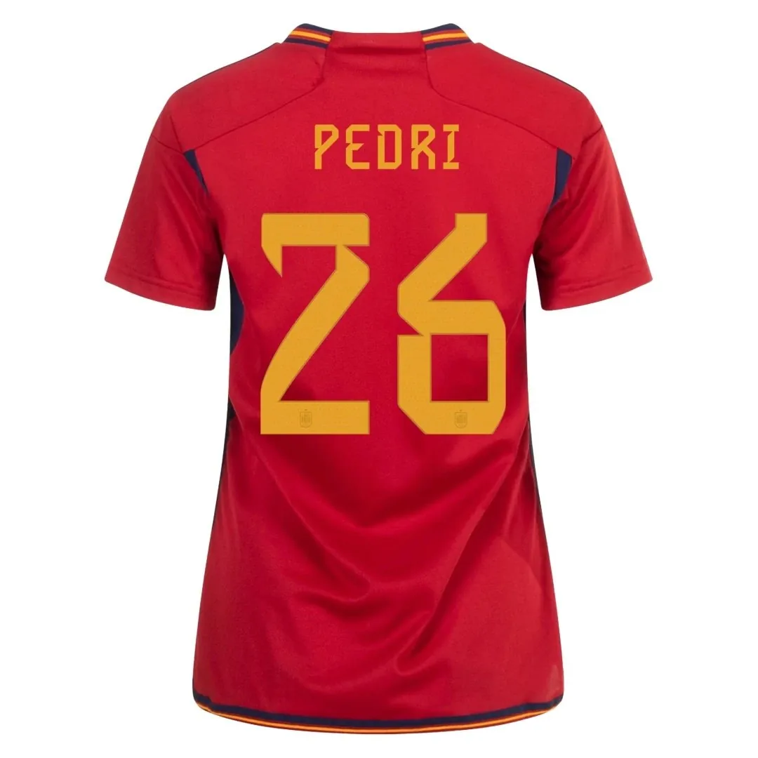 Spain 2022 Home Jersey – Pedri #26
