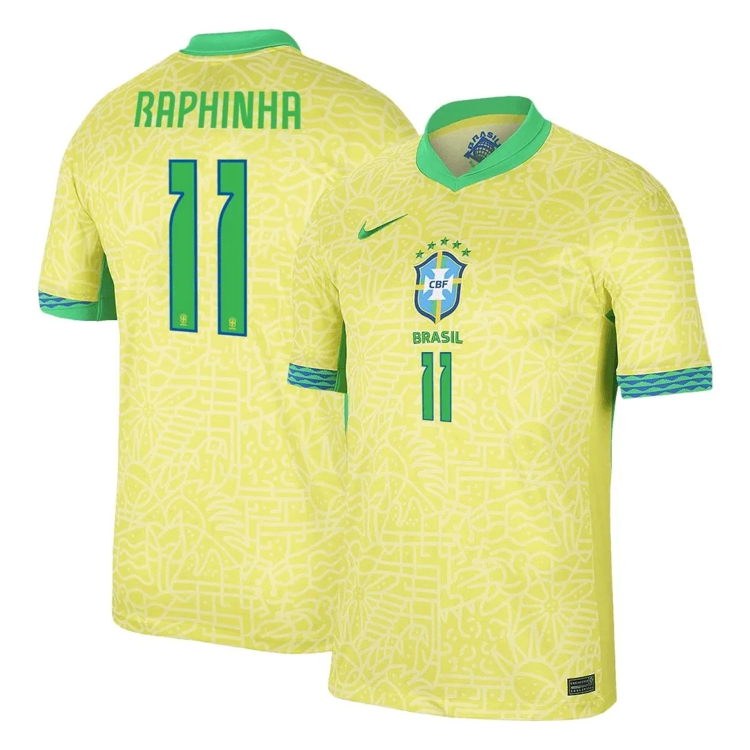 Brazil 2024 Home Jersey – Raphinha #11