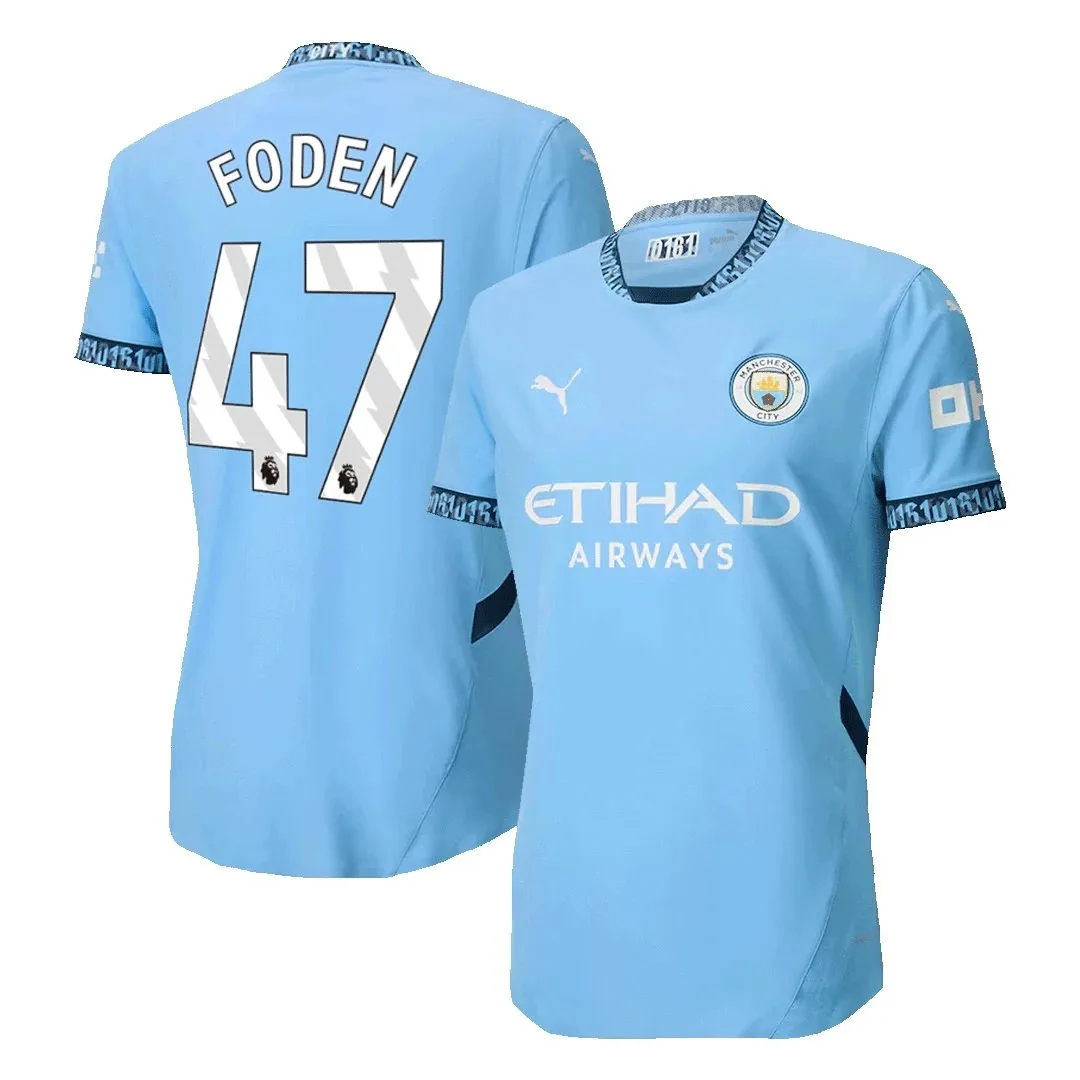 Manchester City 2024/25 Home Jersey – Foden #47 (Player Version)