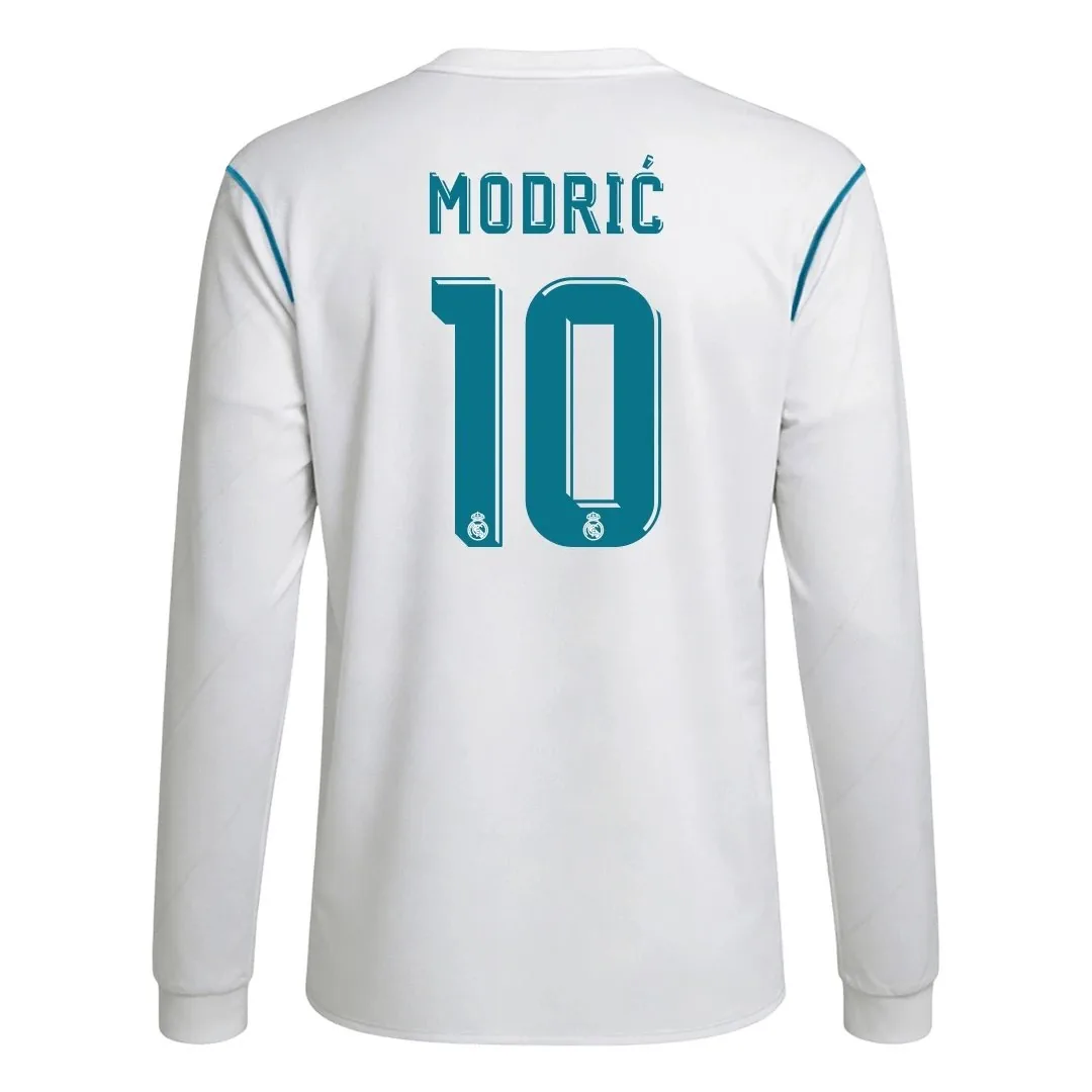 Real Madrid 2017/18 Home Jersey – Modric #10 (Long Sleeve)