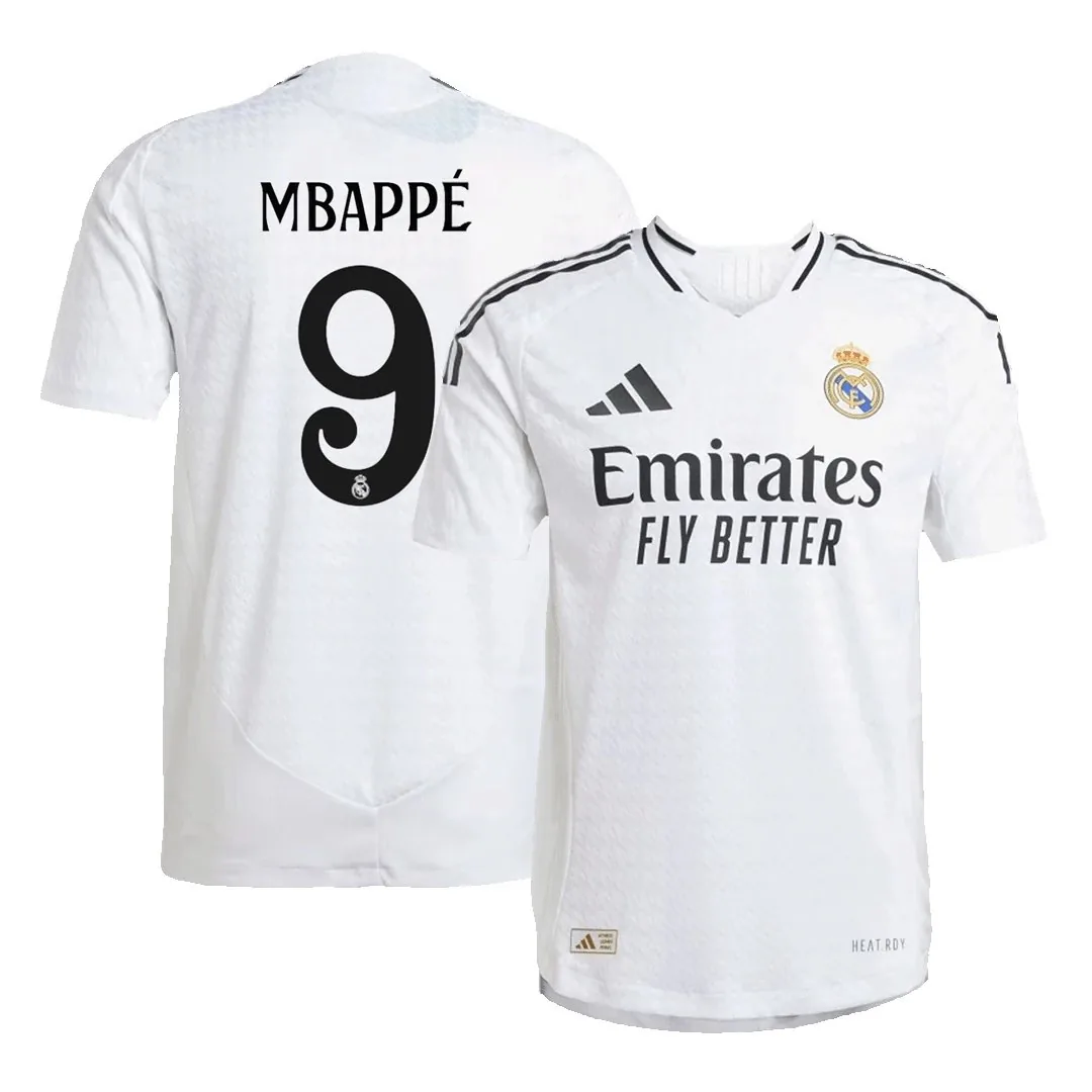 Real Madrid 2024/25 Home Jersey – Mbappé #9 (Player Version)