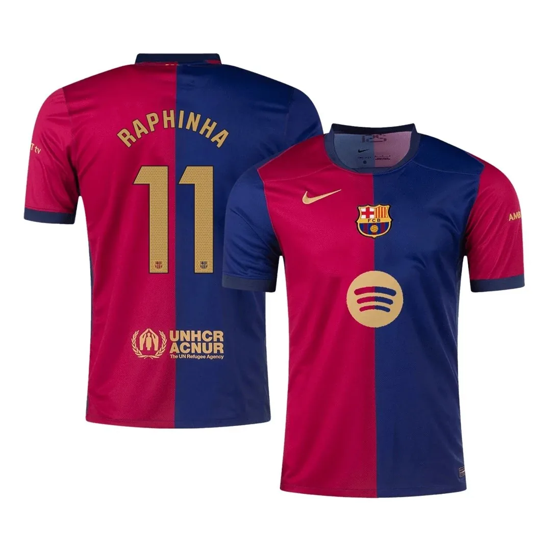Barcelona 2024/25 Home Jersey – Raphinha #11 (No Sponsor)