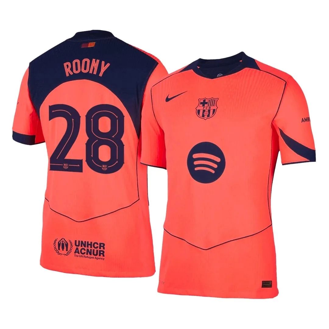 Barcelona 2025/26 Third Away Jersey – Roony #28 (Player Version)