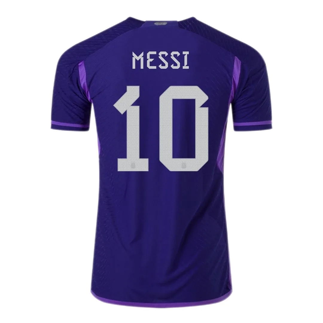 Argentina 2022 Away Jersey – Messi #10 (Player Version, Authentic)