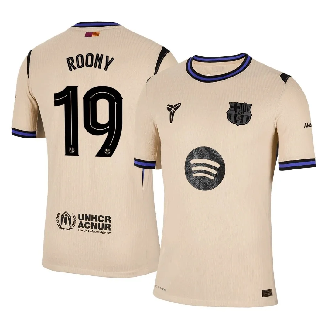 Barcelona 2025/26 Away Jersey – Roony #19 (Player Version, UCL)
